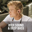 House of Marley Smile Jamaica Wireless: Wireless Neckband Earphones with Microphone, Bluetooth Connectivity, 8 Hours of Playtime, and Sustainable Materials (Black) OPEN BOX