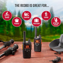 Cobra RX380 Easy-to-Use Weather-Resistant 32 Mile FRS, 40-Channel 2-Way Radios (2-Pack)