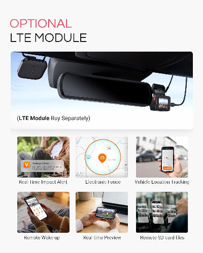 Vantrue Element 1 Pro - 4K HDR Single Channel Mini WiFi Front Dash Camera