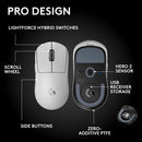 Logitech G PRO X SUPERLIGHT 2 SE LIGHTSPEED Wireless Gaming Mouse – White, 910-007655