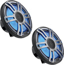 Hertz Marine HMX 6.5 S-LD-G 6-1/2" 2-way marine speakers with LED lighting (Gray)