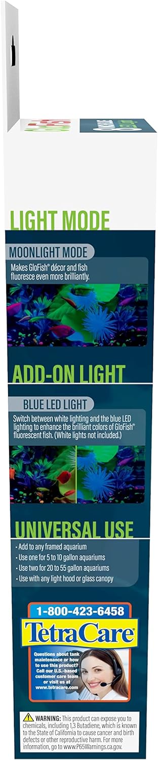 GloFish 29014 LED Aquarium Light, 8-Inch, Blue