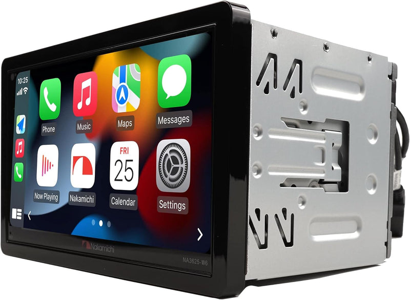 Nakamichi NA3625-W6 2-DIN Bluetooth Receiver w/ 6.8" Touchscreen wireless Apple CarPlay, Android Auto