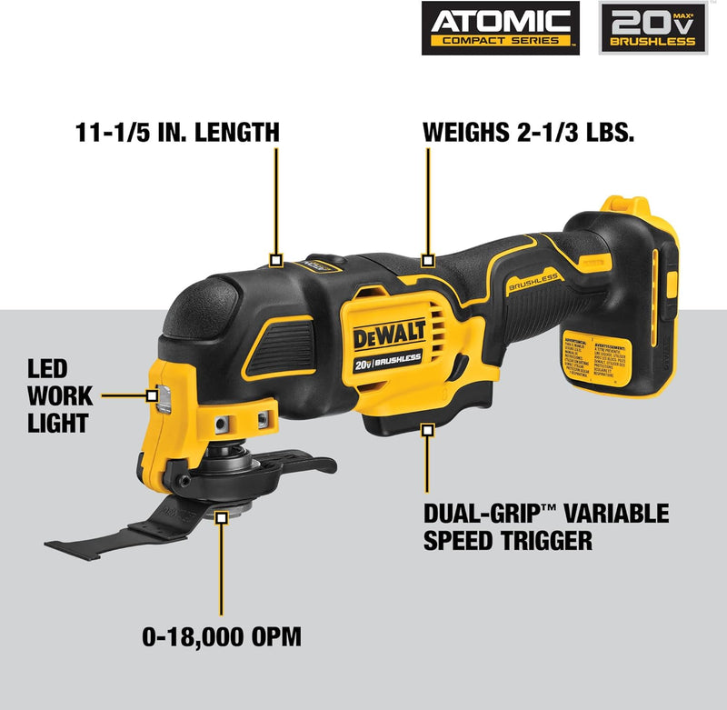 DEWALT DCK489D2 Atomic 20V MAX Brushless Cordless 4-Tool Combo Kit