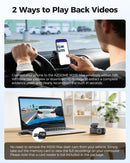 AZDOME M590 3 Channel WiFi 6 Dash Camera for Cars, 2.5K+1080P+1080P Front and Rear Inside, 64GB Card Included, 3.18" IPS Screen with GPS, Parking Mode, IR Night Vision