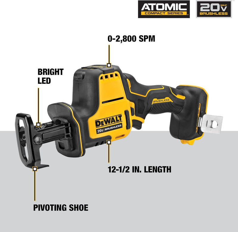 DEWALT DCK489D2 Atomic 20V MAX Brushless Cordless 4-Tool Combo Kit