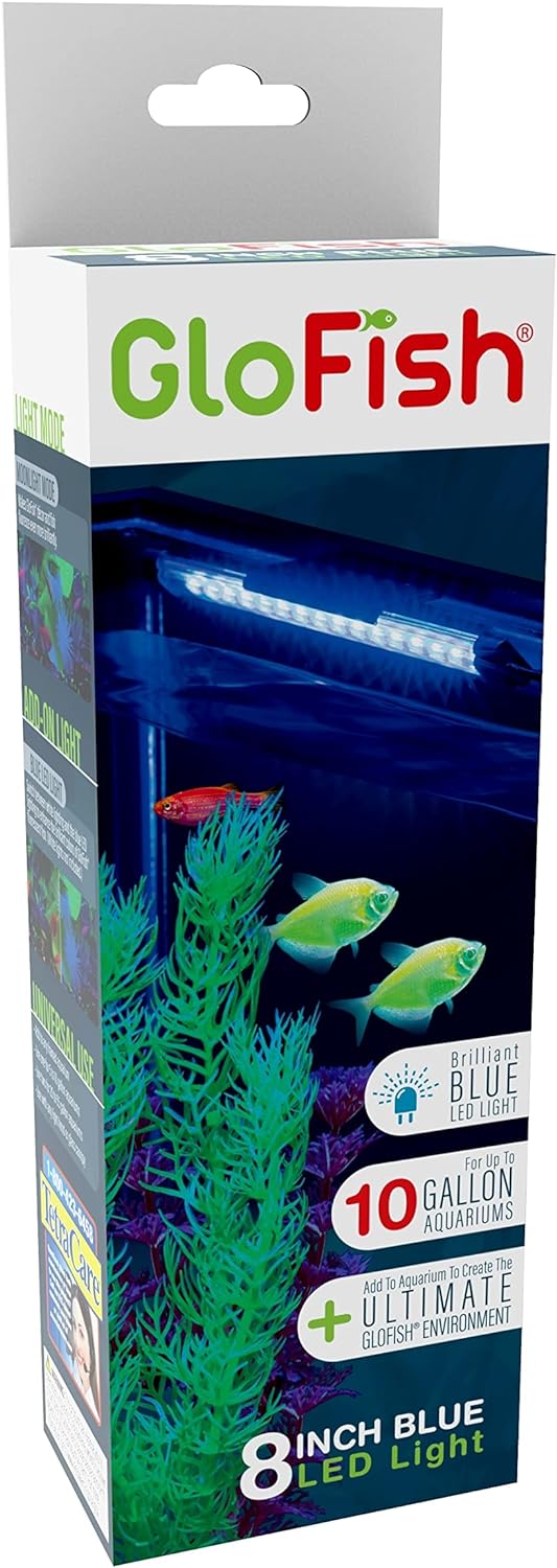 GloFish 29014 LED Aquarium Light, 8-Inch, Blue