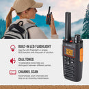 Cobra RX380 Easy-to-Use Weather-Resistant 32 Mile FRS, 40-Channel 2-Way Radios (2-Pack)