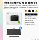 Wacom Intuos Wireless Graphics Drawing Tablet with Bonus Software Included, 7.9" X 6.3", Black (CTL4100WLK0)