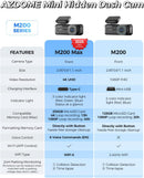 AZDOME M590 3 Channel WiFi 6 Dash Camera for Cars, 2.5K+1080P+1080P Front and Rear Inside, 64GB Card Included, 3.18" IPS Screen with GPS, Parking Mode, IR Night Vision