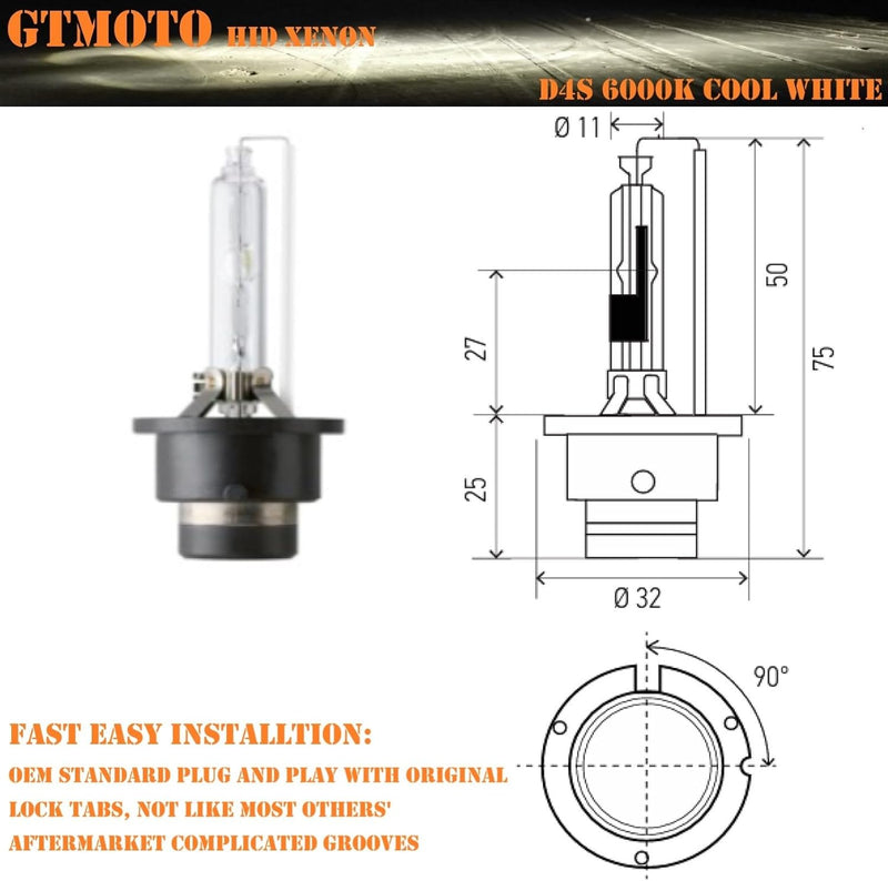D4S Xenon Replacement Bulb 8000K