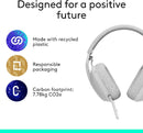 Logitech Zone Vibe 100 Wireless Over Ear Headset with Noise Canceling Microphone - White
