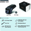 Thinkware U3000 4K UHD Dash Cam with GPS & Wi-Fi
