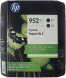 HP 952XL Black Ink Cartridges - Twin Pack - N9K29BN