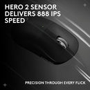 Logitech G PRO X Superlight 2c Compact 44000 DPI Wireless HERO 2 Gaming Mouse - Black