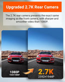 Vantrue Element 2 - 2.7K Dual Channel WiFi Front and Rear Dash Camera