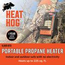 Heat Hog HH-09SLN-MA - 9,000 BTU Radiant Propane Portable Heater