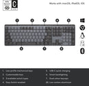 Clavier mécanique sans fil Logitech MX Performance avec rétroéclairage, commutateurs tactiles silencieux, touches rétroéclairées, Bluetooth, USB-C, macOS, Windows, Linux, iOS, Android, métal 