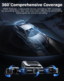 AZDOME M660 360° 4 Channel Dash Cam, Built-in 128GB eMMC, 2K+1080P*3 Dashcam Front and Rear Inside Left Right, Voice Control, 5G WiFi Dash Camera for Cars with 4 Adjustable Lenses, IR Night Vision