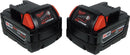 Batterie lithium-ion REDLITHIUM 18 V à capacité étendue (XC) 5,0 Ah de Milwaukee Tool M18 (lot de 2) 48-11-1852 