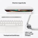 Apple Magic Keyboard for iPad Pro 11" (4th/3rd Gen)/Air (5th/4th Gen) - White - English