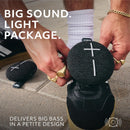 Ultimate Ears MiniRoll Portable Bluetooth Speaker – Waterproof & Compact Gentle Black
