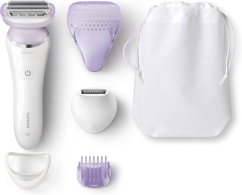 Philips SatinShave Prestige Women's Electric Shaver, Cordless Wet & Dry Use, 5 Accessories, BRL170/00