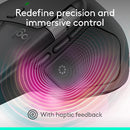 Logitech MX Master 4 Bluetooth Optical Mouse with Advanced Performance Haptic Feedback - Blac