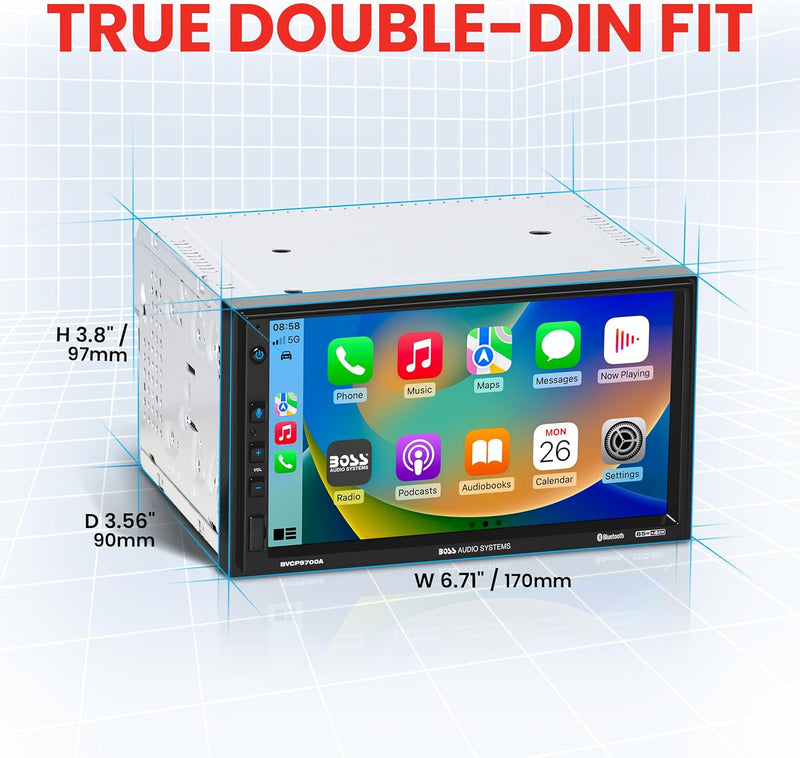 Boss 7" BVCP9700A Bluetooth Double DIN Digital Audio System - Refurbished