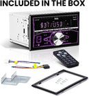 BOSS Audio Systems 820BRGB Car Stereo - Double Din, Bluetooth, (No CD/DVD) MP3/USB AM/FM Radio, Multi Color Illumination