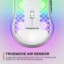 SteelSeries Aerox 3 2022 Edition 18000 DPI Bluetooth Optical Gaming Mouse - Snow