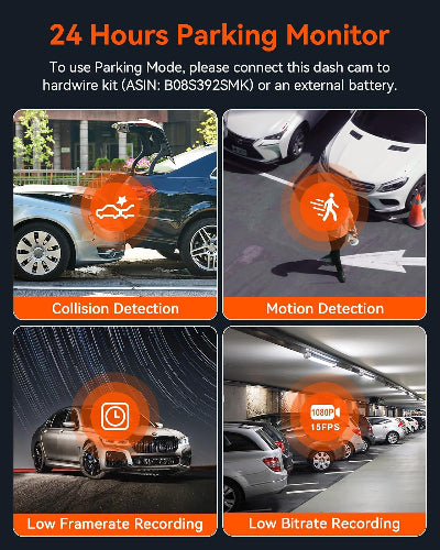 Vantrue Element 1 Lite - 1080P HDR Single Channel WiFi Mini Front Dash Camera