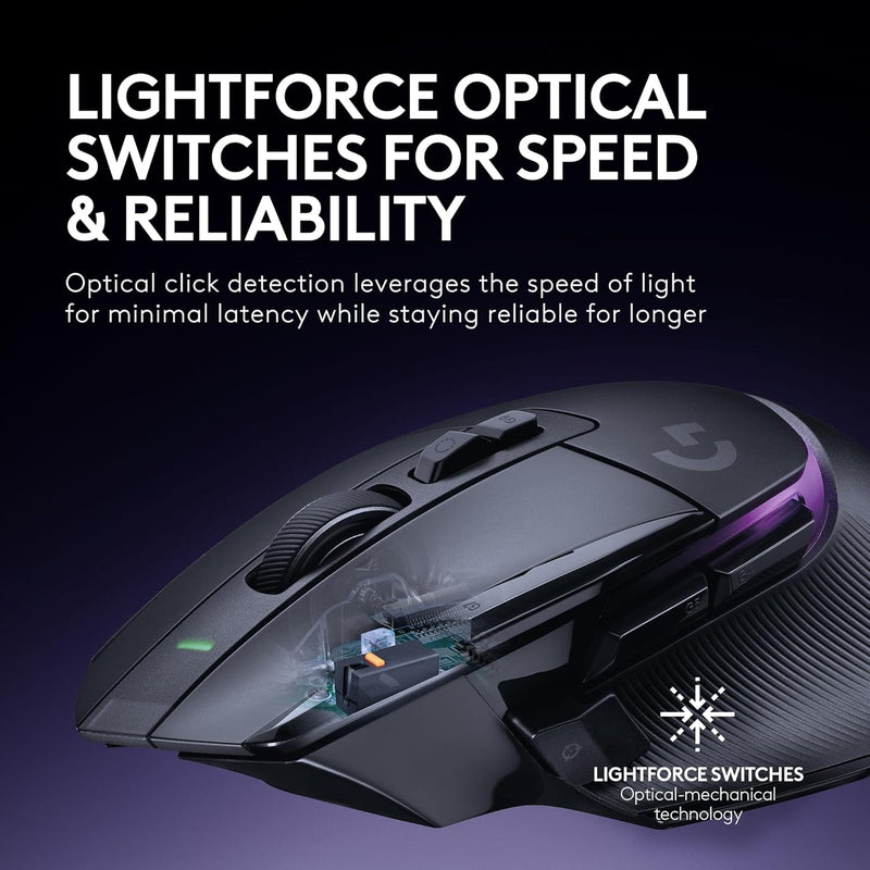 Logitech G502 X PLUS 25000 DPI Wireless Optical Gaming Mouse - Black