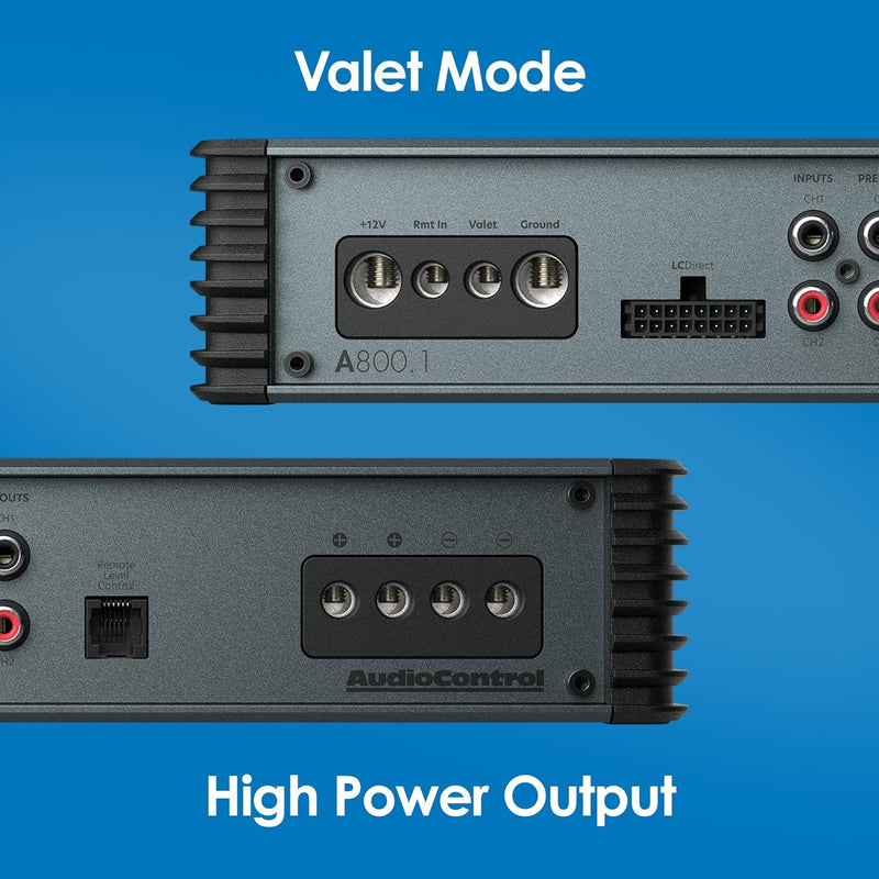 AudioControl A800.1 Altitude Series mono subwoofer amplifier — 800 watts RMS x 1 at 1.33 ohms