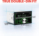 BOSS Audio Systems 820BRGB Car Stereo - Double Din, Bluetooth, (No CD/DVD) MP3/USB AM/FM Radio, Multi Color Illumination