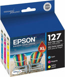EPSON 127 DURABrite Ultra Ink Color Combo Pack For NX-530, NX-625, WF-3520, WF-3530, WF-3540, WF-545, WF-60, WF-630, WF-633, WF-635, WF-645, WF-7010, WF-7510, WF-7520, WF-840, WF-845