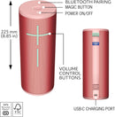 Ultimate Ears MEGABOOM 4 Waterproof Bluetooth Wireless Speaker - Raspberry Red