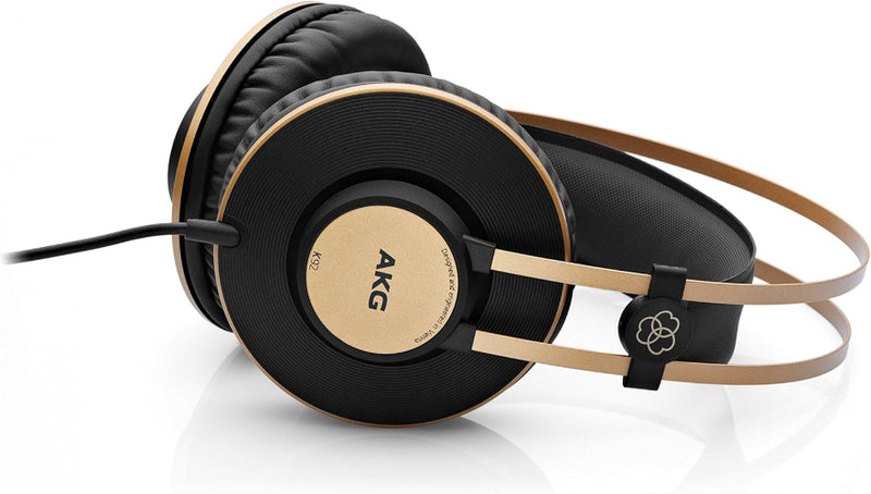 AKG K92 Over-Ear, Closed-Back, Studio Headphones - Matte Black/Gold