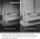 VTech Smart Wi-Fi Video Baby Monitor with 5” Display and 1080p HD Cameras, Built-in Night Light & 2 Cameras, White