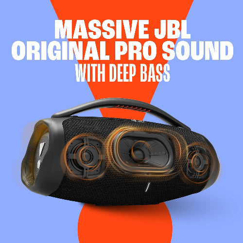 JBL Boombox 3 - Portable Bluetooth Speaker, Powerful Sound and Monstrous bass, IPX7 Waterproof, 24 Hours of Playtime, powerbank, JBL PartyBoost for Speaker Pairing (Squad)