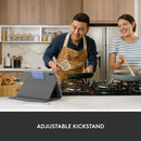 Logitech Rugged Folio for iPad (10th Generation) Protective Keyboard Case with Smart Connector and Durable Spill-Proof Keyboard - Graphite