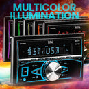 BOSS Audio Systems 820BRGB Car Stereo - Double Din, Bluetooth, (No CD/DVD) MP3/USB AM/FM Radio, Multi Color Illumination