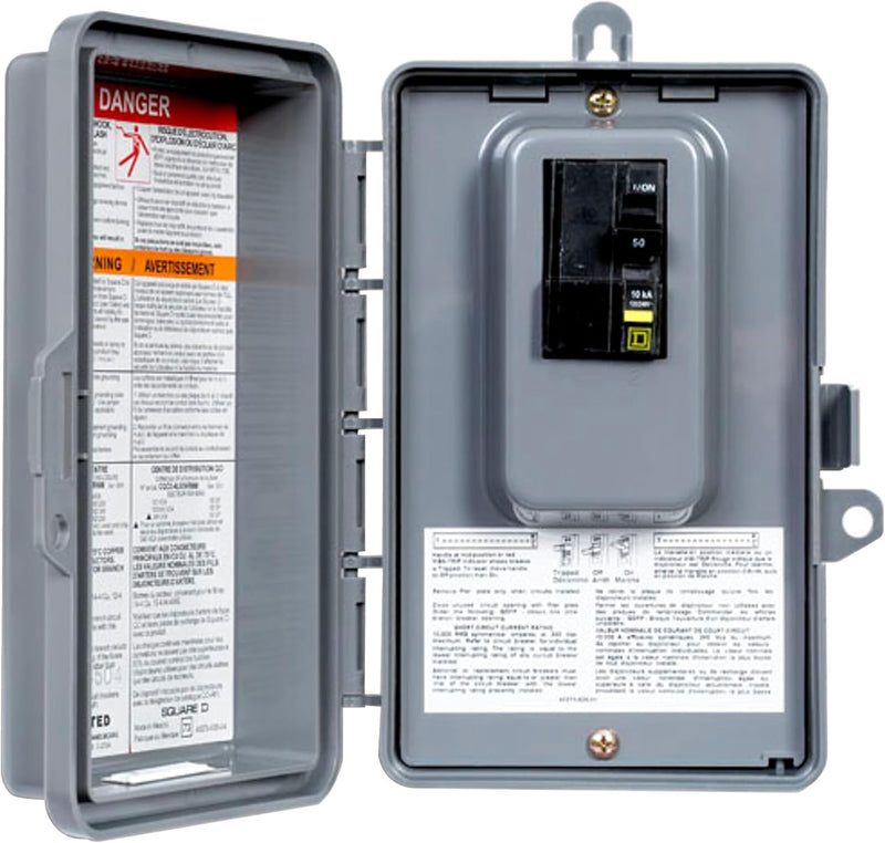 Square D QO250GFI QO 2-Pole 50 Amp GFCI Circuit Breaker - Ground Fault Protection