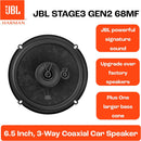 JBL Stage3 68MF 6-1/2" 3-Way Car Speakers – 70W RMS, 560W Peak, 4 Ohm, JBLSPKS368MF