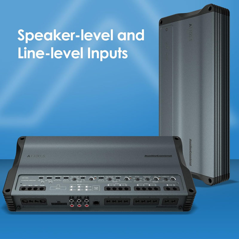AudioControl A1100.5 Altitude Series 5-channel car amplifier — 90 watts RMS x 4 at 4 ohms + 600 watts RMS x 1 at 2 ohms