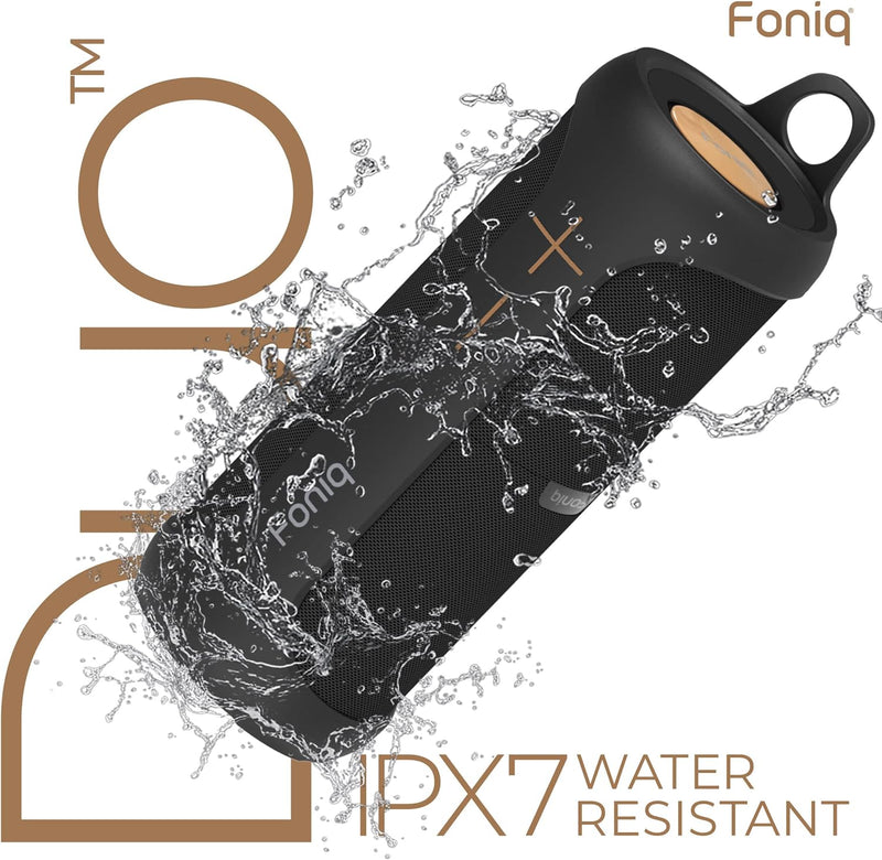 Foniq Duo IPX7 Waterproof Twist-Apart Two-in-One Powerful Portable Outdoor Wireless Speaker with up-to 14 Hours of Battery Life
