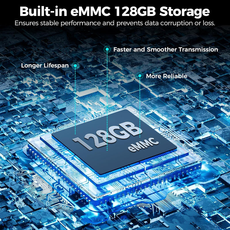 AZDOME M660 360° 4 Channel Dash Cam, Built-in 128GB eMMC, 2K+1080P*3 Dashcam Front and Rear Inside Left Right, Voice Control, 5G WiFi Dash Camera for Cars with 4 Adjustable Lenses, IR Night Vision