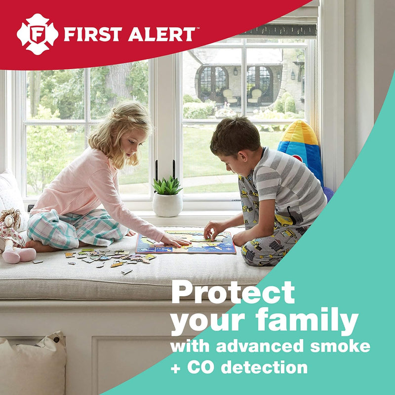 First Alert BRK SC9120BA-6 Hardwired Smoke and Carbon Monoxide (CO) Detector with Battery Backup, 6-Pack