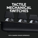 Logitech G413 TKL SE Mechanical Gaming Keyboard – Black, Tactile Switches, 920-010442