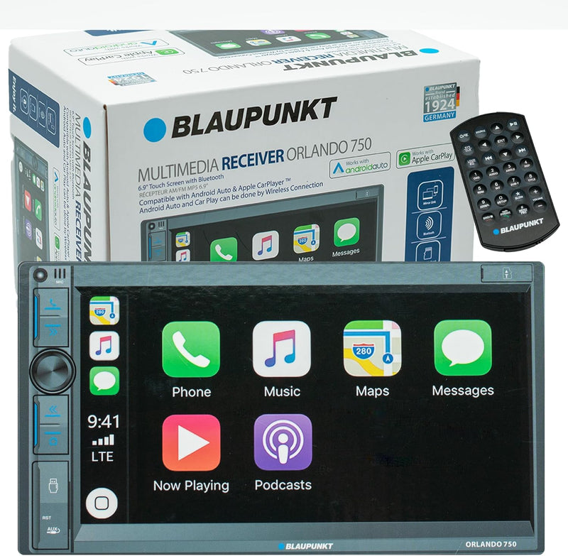 Blaupunkt ORLANDO750 6.95" Digital Multimedia Receiver with Wireless Apple Carplay / Android Auto